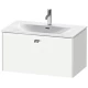 Тумба белый матовый 82 см Duravit Brioso BR421201018