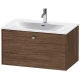 Тумба темный орех 82 см Duravit Brioso BR421201021