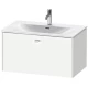Тумба белый матовый 82 см Duravit Brioso BR421201818