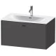 Тумба графит матовый 82 см Duravit Brioso BR421204949