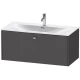 Тумба графит матовый 102 см Duravit Brioso BR421301049