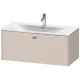 Тумба тауп матовый 102 см Duravit Brioso BR421301091