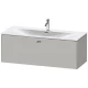 Тумба бетонно-серый матовый 122 см Duravit Brioso BR421401007