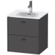 Тумба графит матовый 52 см Duravit Brioso BR430904949