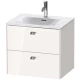 Тумба белый глянец 62 см Duravit Brioso BR431001022