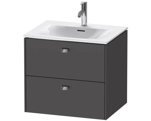 Тумба графит матовый 62 см Duravit Brioso BR431001049