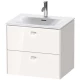 Тумба белый глянец 62 см Duravit Brioso BR431002222