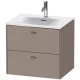 Тумба базальт матовый 62 см Duravit Brioso BR431004343