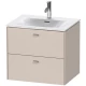 Тумба тауп матовый 62 см Duravit Brioso BR431009191