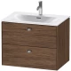 Тумба темный орех 72 см Duravit Brioso BR431101021