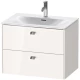 Тумба белый глянец 72 см Duravit Brioso BR431101022