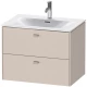 Тумба тауп матовый 72 см Duravit Brioso BR431109191