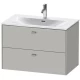 Тумба бетонно-серый матовый 82 см Duravit Brioso BR431200707