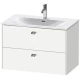 Тумба белый матовый 82 см Duravit Brioso BR431201018
