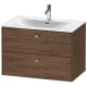 Тумба темный орех 82 см Duravit Brioso BR431201021
