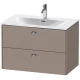 Тумба базальт матовый 82 см Duravit Brioso BR431201043