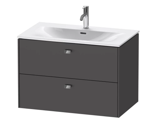Тумба графит матовый 82 см Duravit Brioso BR431201049