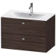 Тумба каштан 82 см Duravit Brioso BR431201053