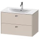 Тумба тауп матовый 82 см Duravit Brioso BR431201091