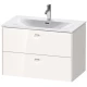 Тумба белый глянец 82 см Duravit Brioso BR431202222