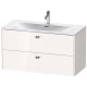 Тумба белый глянец 102 см Duravit Brioso BR431301022