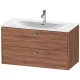 Тумба орех 102 см Duravit Brioso BR431301079