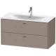 Тумба базальт матовый 102 см Duravit Brioso BR431304343