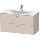 Тумба тауп матовый 102 см Duravit Brioso BR431309191