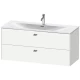 Тумба белый матовый 122 см Duravit Brioso BR431401018