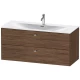 Тумба темный орех 122 см Duravit Brioso BR431401021
