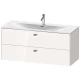 Тумба белый глянец 122 см Duravit Brioso BR431401022