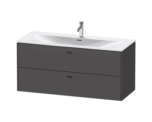 Тумба графит матовый 122 см Duravit Brioso BR431404949