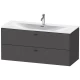 Тумба графит матовый 122 см Duravit Brioso BR431404949