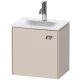 Тумба тауп матовый 44 см Duravit Brioso BR4208L1091