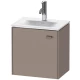Тумба базальт матовый 44 см Duravit Brioso BR4208L4343