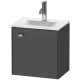 Тумба графит матовый 44 см Duravit Brioso BR4208R1049