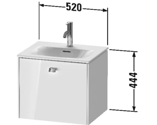 Тумба белый матовый 52 см Duravit Brioso BR420901018