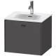 Тумба графит матовый 52 см Duravit Brioso BR420904949