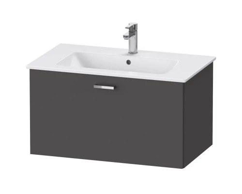Тумба графит матовый 80 см Duravit XBase XB603104949