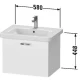 Тумба графит матовый 58 см Duravit XBase XB607504949