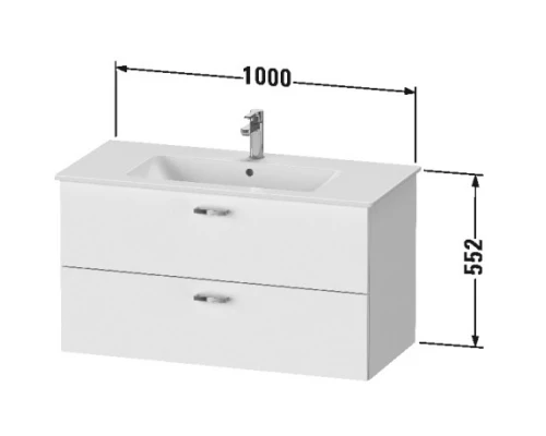Тумба графит матовый 100 см Duravit XBase XB612204949