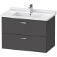 Тумба графит матовый 80 см Duravit XBase XB618604949