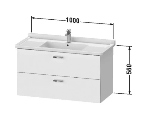 Тумба дуб 100 см Duravit XBase XB618703030