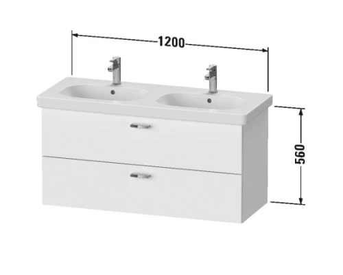 Тумба белый матовый 120 см Duravit XBase XB619401818
