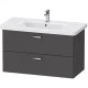 Тумба графит матовый 93 см Duravit XBase XB619704949