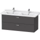 Тумба графит матовый 120 см Duravit XBase XB618804949