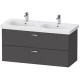 Тумба графит матовый 120 см Duravit XBase XB619404949