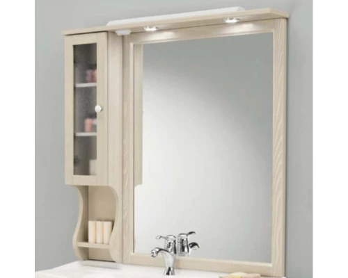 Зеркальный шкаф 102x104 см пергамон Eban Singolo SX FCPLS102SPGpergam*1