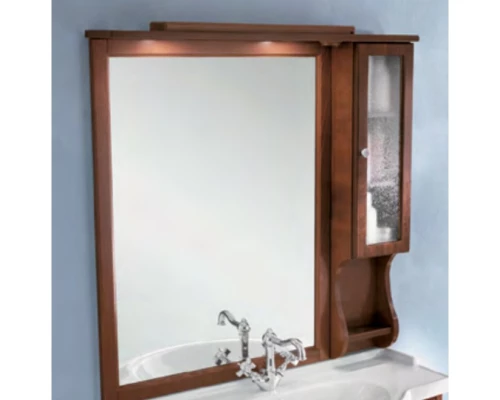 Зеркальный шкаф 102x104 см орех Eban Singolo DX FCPLS102DN noce*1