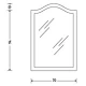 Зеркало 70x104 см орех Eban Sagomata FCRSG070Nnoce
